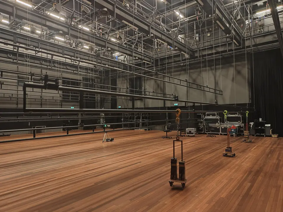 Full-venue stage installation
